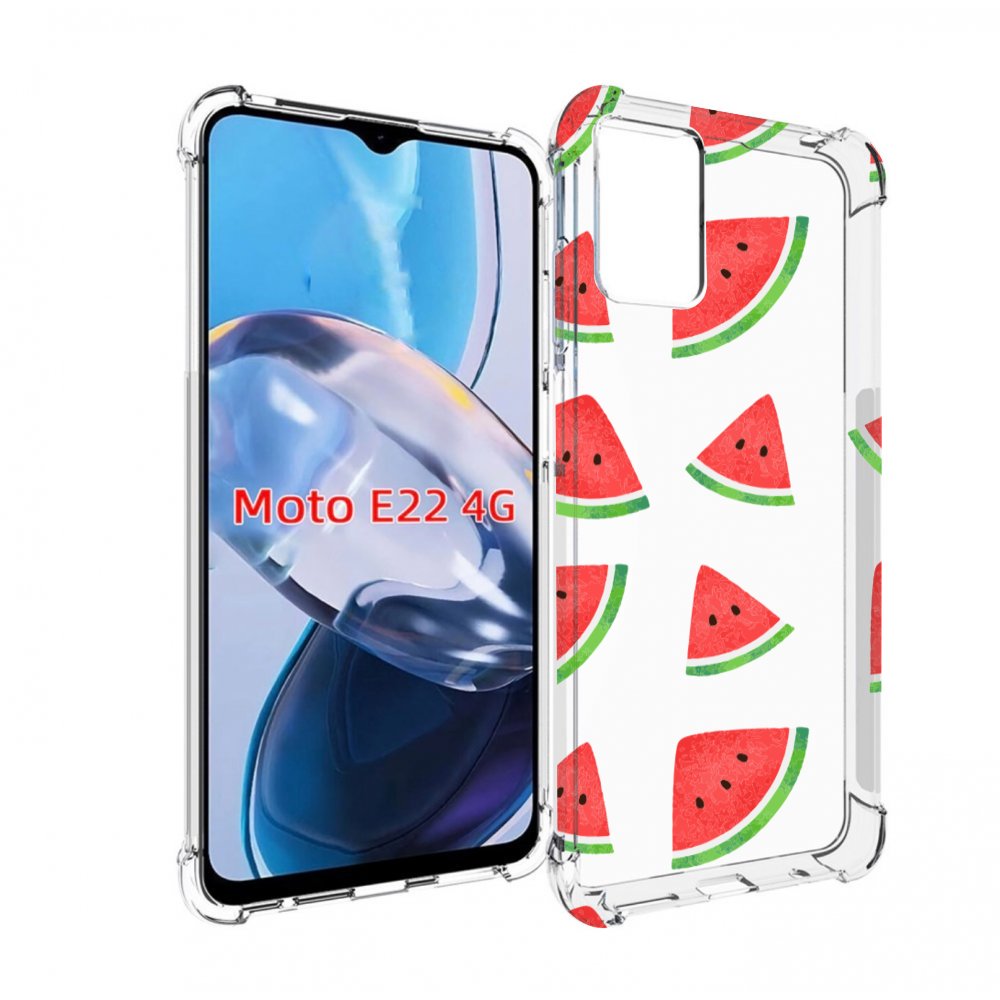 

Чехол MyPads арбузики для Motorola Moto E22 4G / E22i 4G, Прозрачный, Tocco