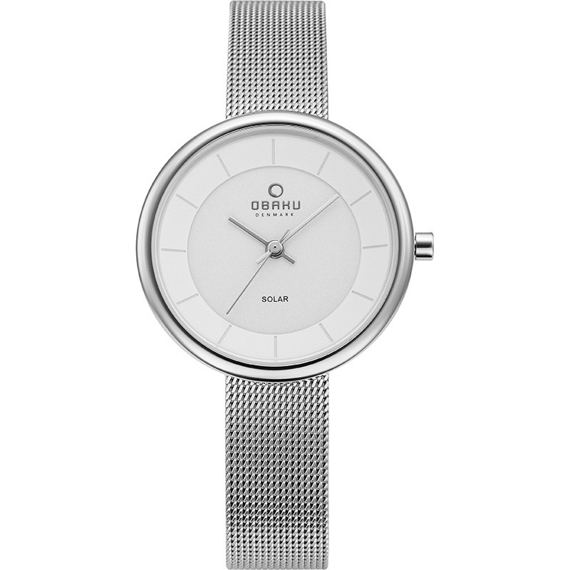 фото Наручные часы женские obaku v206lrcwmc серебристые