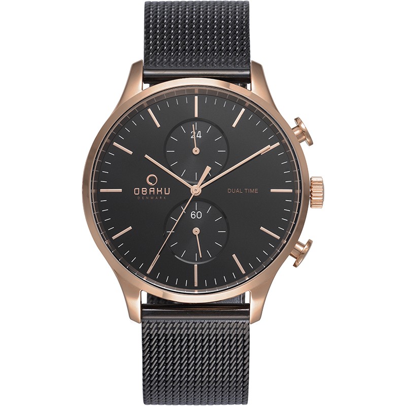 Наручные часы мужские Obaku V196GUVBMB черные