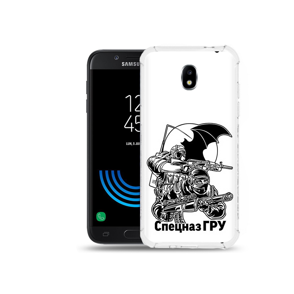 

Чехол MyPads Tocco для Samsung Galaxy J5 (2017) спецназ гру, Прозрачный, Tocco