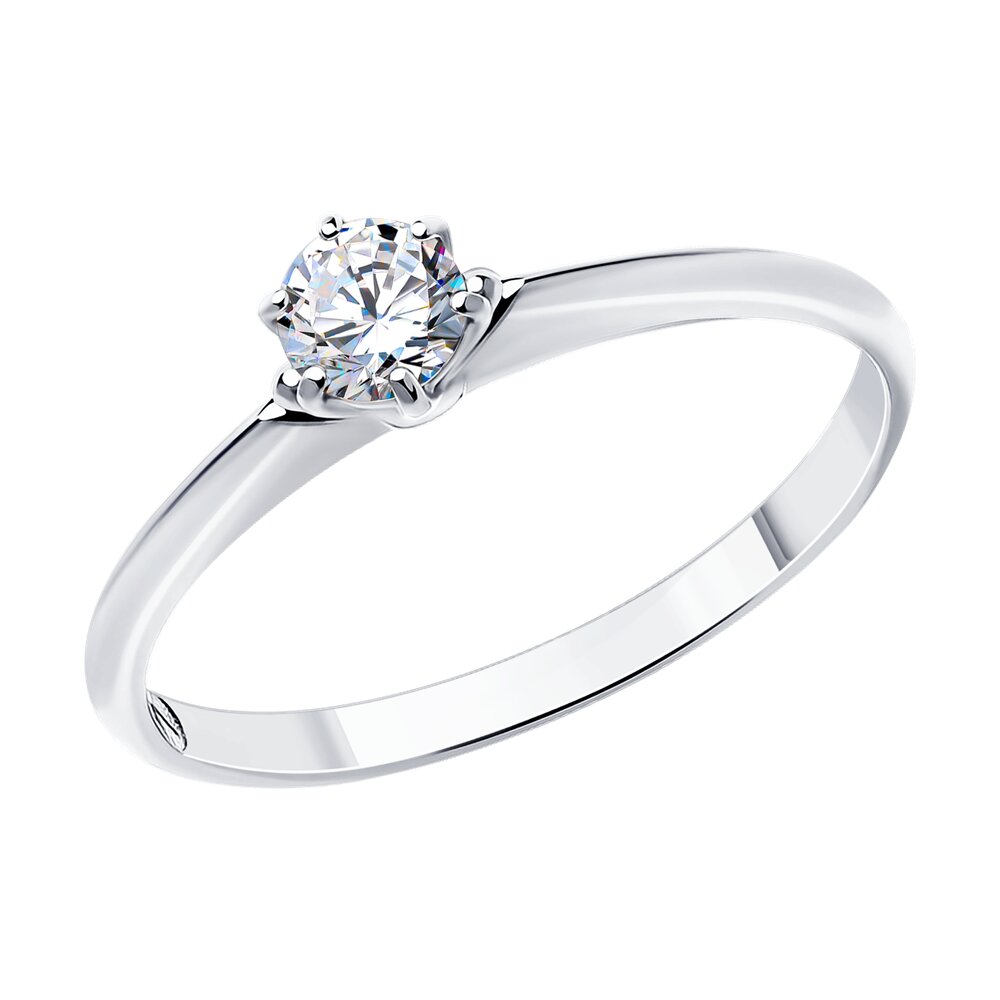 

Кольцо из серебра р.  Diamant 94-110-01542-1, фианит, 94-110-01542-1