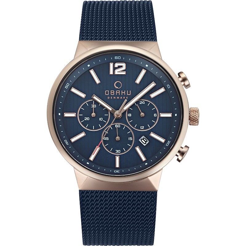 фото Наручные часы мужские obaku v180gcvlml синие