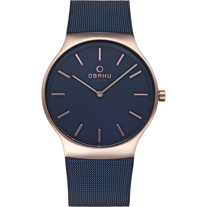 фото Наручные часы мужские obaku v178gxvlml синие