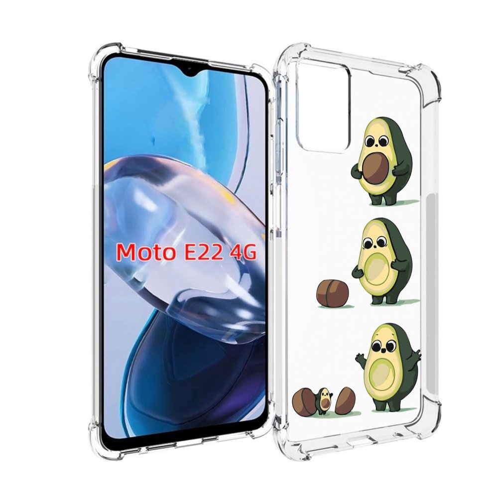 

Чехол MyPads авокадо-с-малышом для Motorola Moto E22 4G / E22i 4G, Прозрачный, Tocco