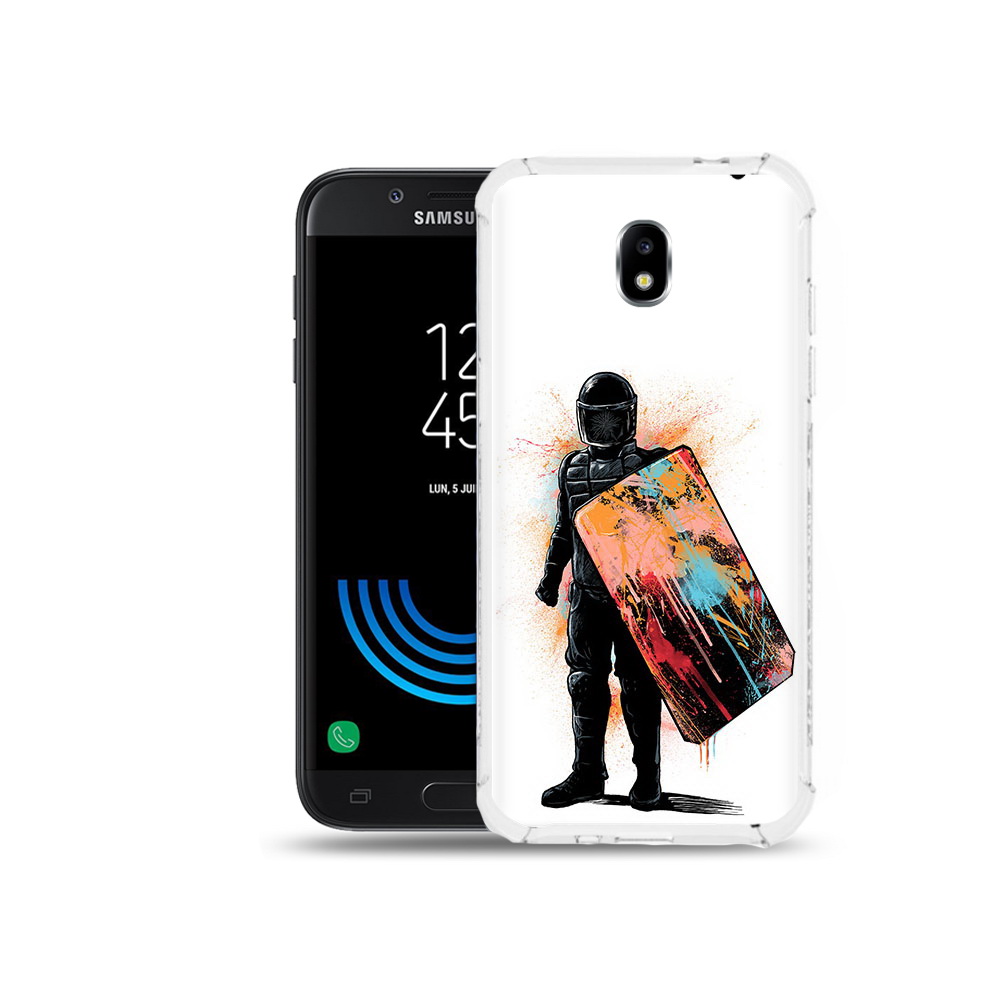 

Чехол MyPads Tocco для Samsung Galaxy J5 (2017) солдат с красочным щитом, Прозрачный, Tocco