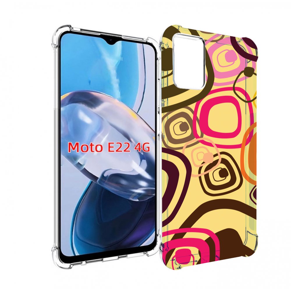 

Чехол MyPads абстракция-на-желтом-фоне для Motorola Moto E22 4G / E22i 4G, Прозрачный, Tocco