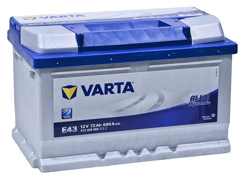 

Аккумулятор Varta Blue Dynamic E43 72 А/ч 680 A обр. пол. низкий Евро авто 572409068