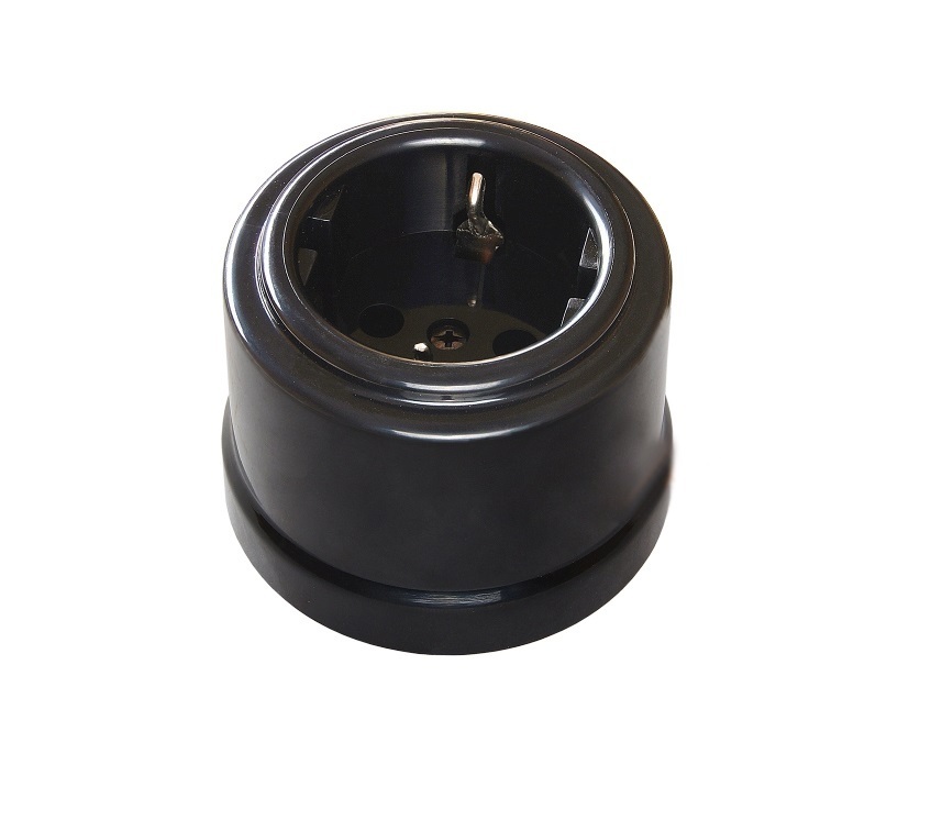 

Розетка Bironi B1-101-23.40 10 шт, Черный