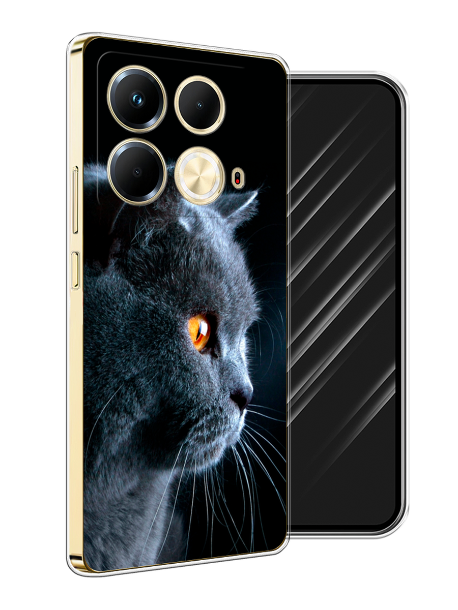 

Чехол Awog на Infinix Note 40 "Благородный кот британец", Черный;серый;оранжевый, 3105850-1