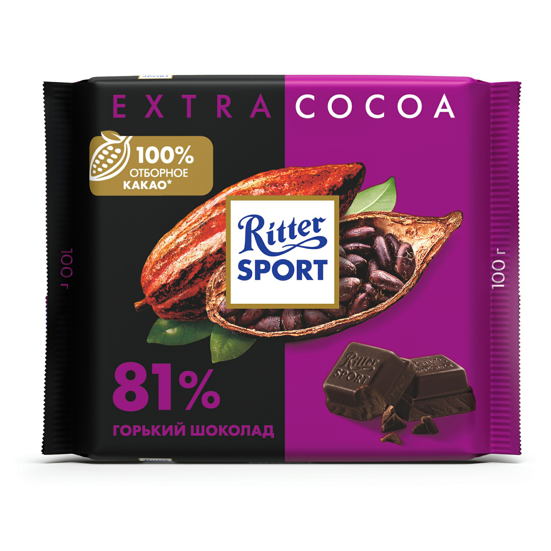 Шоколад Ritter Sport темный 81% 100 г