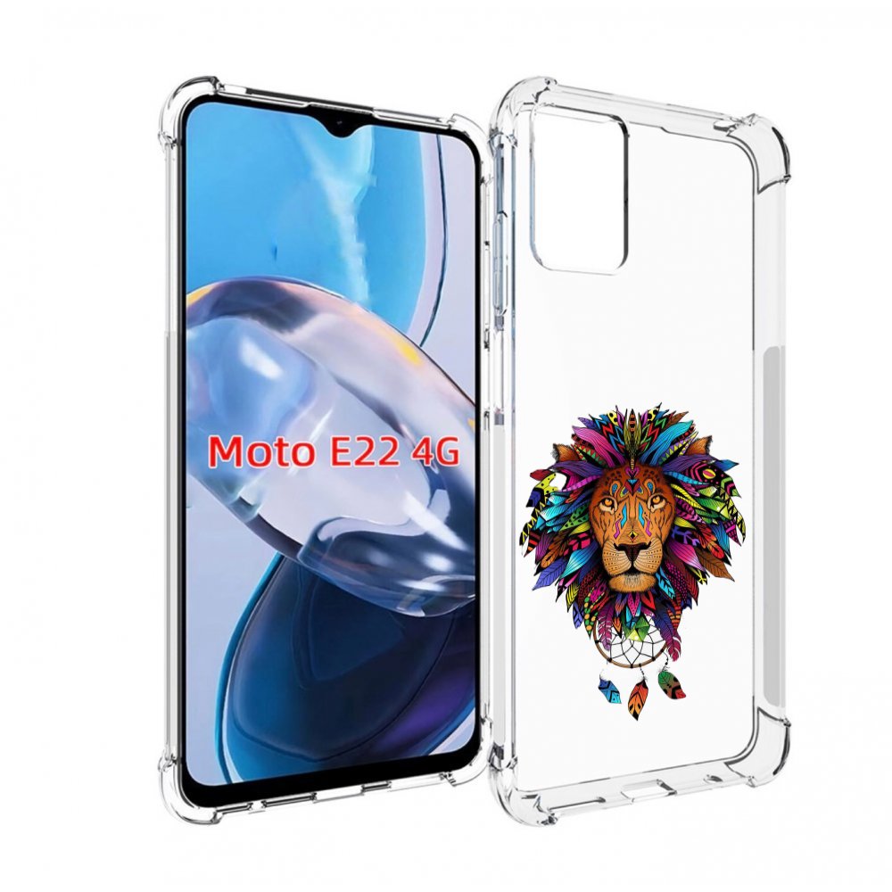 

Чехол MyPads Тотемный Лев для Motorola Moto E22 4G / E22i 4G, Прозрачный, Tocco