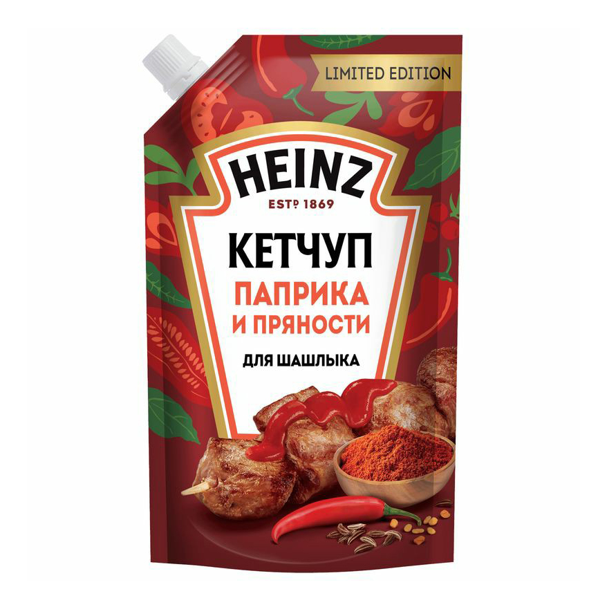

Кетчуп Heinz Паприка и пряности для шашлыка 320 г