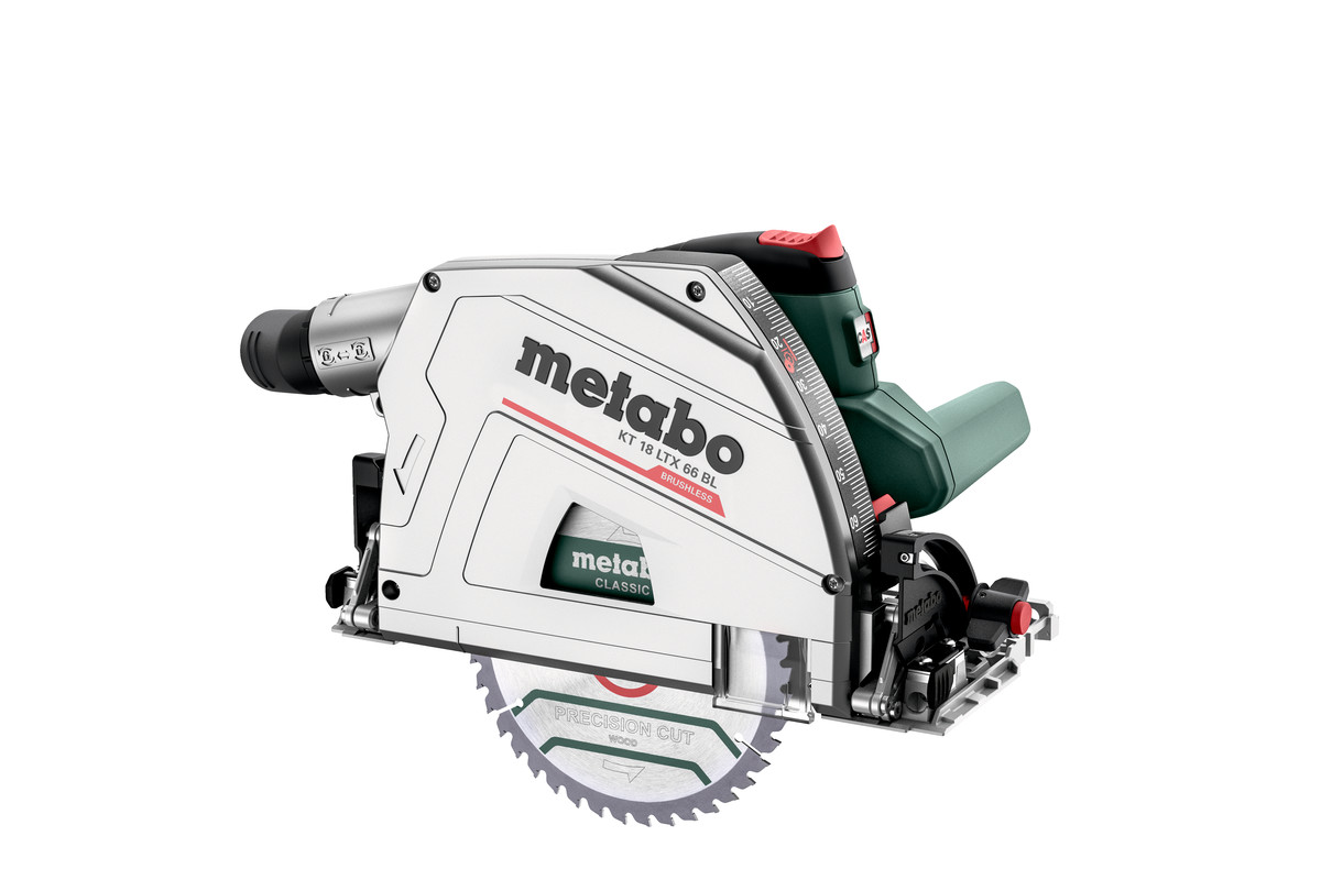 фото Аккумуляторная погружная пила metabo kt 18 ltx 66 bl(601866810)(8.0ачх2 lihd,metabox 340)