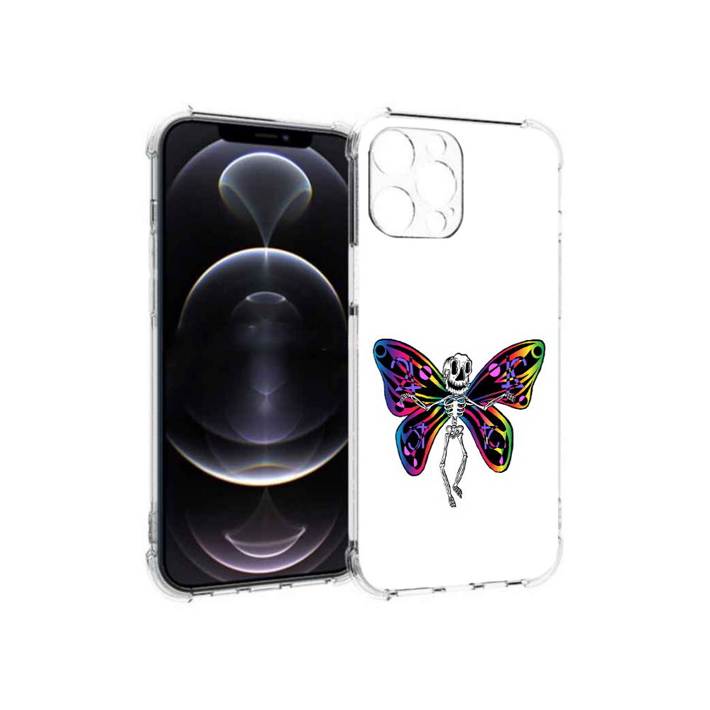 

Чехол MyPads Tocco для Apple iPhone 12 Pro Max эффект бабочки (PT157374.616.701), Прозрачный, Tocco