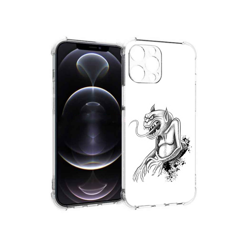 

Чехол MyPads Tocco для Apple iPhone 12 Pro Max чорт (PT157374.616.692), Прозрачный, Tocco