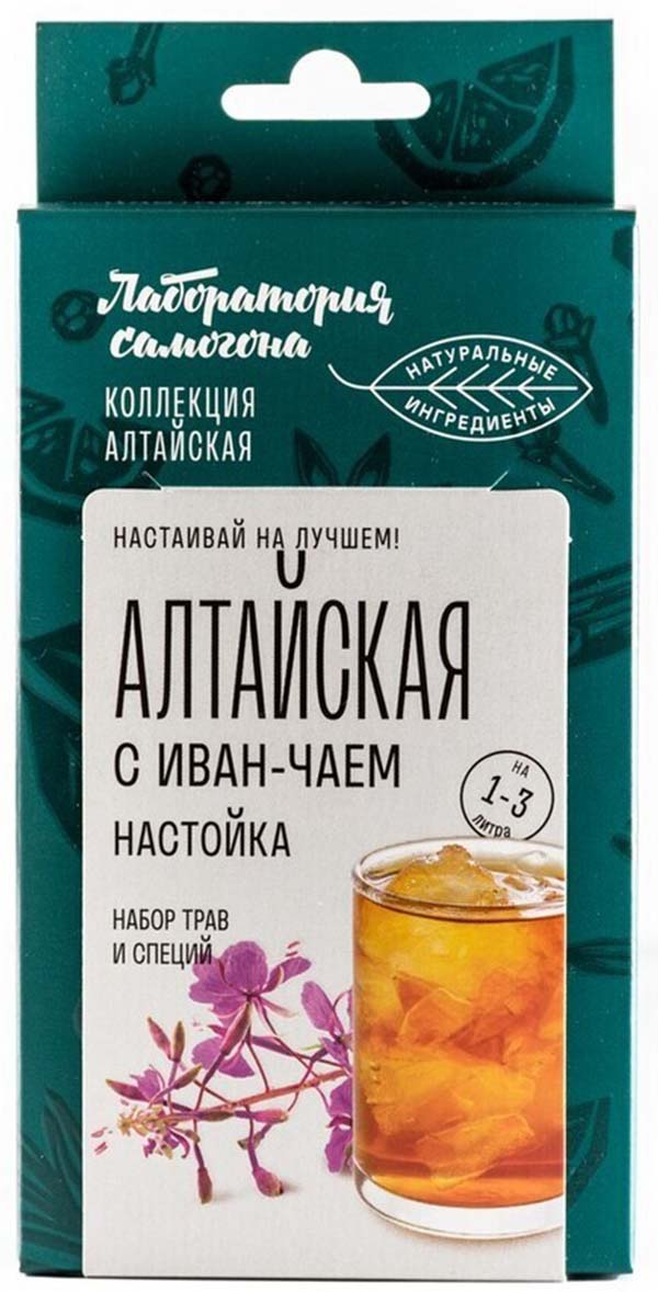 

Набор трав и специй Лаборатория самогона Алтайская с иван-чаем настойка 17 г, Алтайская с иван-чаем