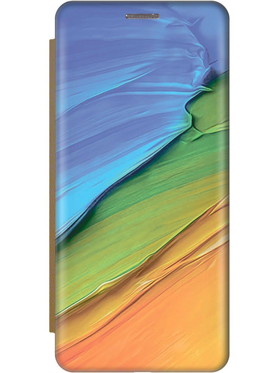 

Чехол на Honor 10 Lite/Huawei P Smart (2019) "Желто-синие ткани" золотистый, Голубой;оранжевый, 8885