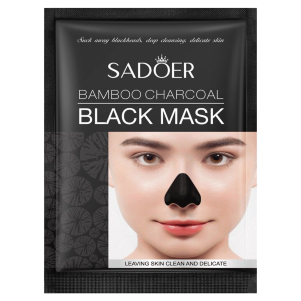 Маска для носа от черных точек Sadoer с бамбуковым углем 6 г lanbena маска от черных точек с экстрактом камелии 17