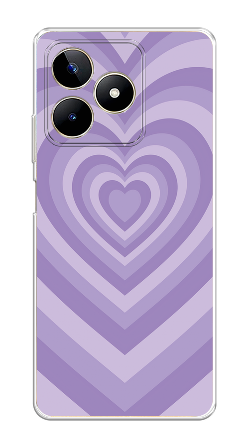 

Чехол на Realme C53/C51 "Violet heart latte", Фиолетовый, 2514650-1