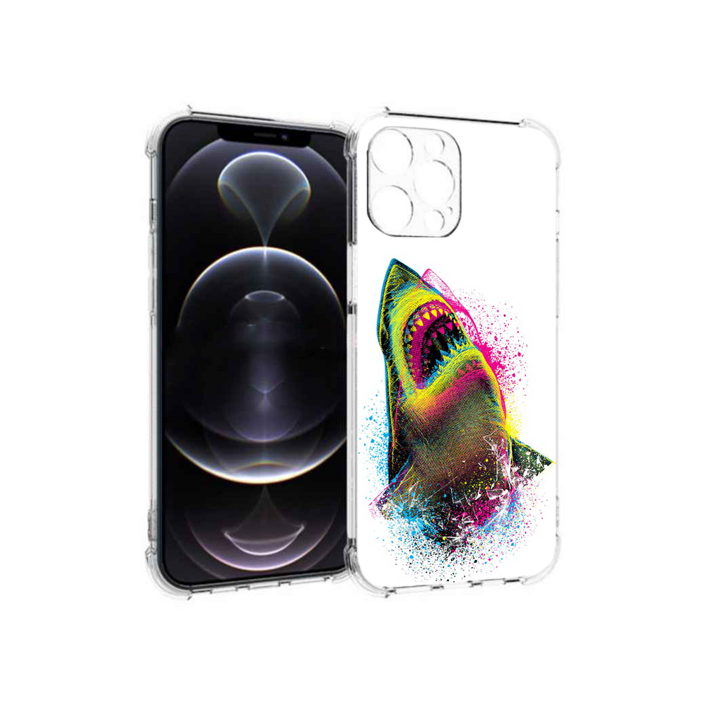 

Чехол MyPads Tocco для Apple iPhone 12 Pro Max челюсти-2 (PT157374.616.674), Прозрачный, Tocco