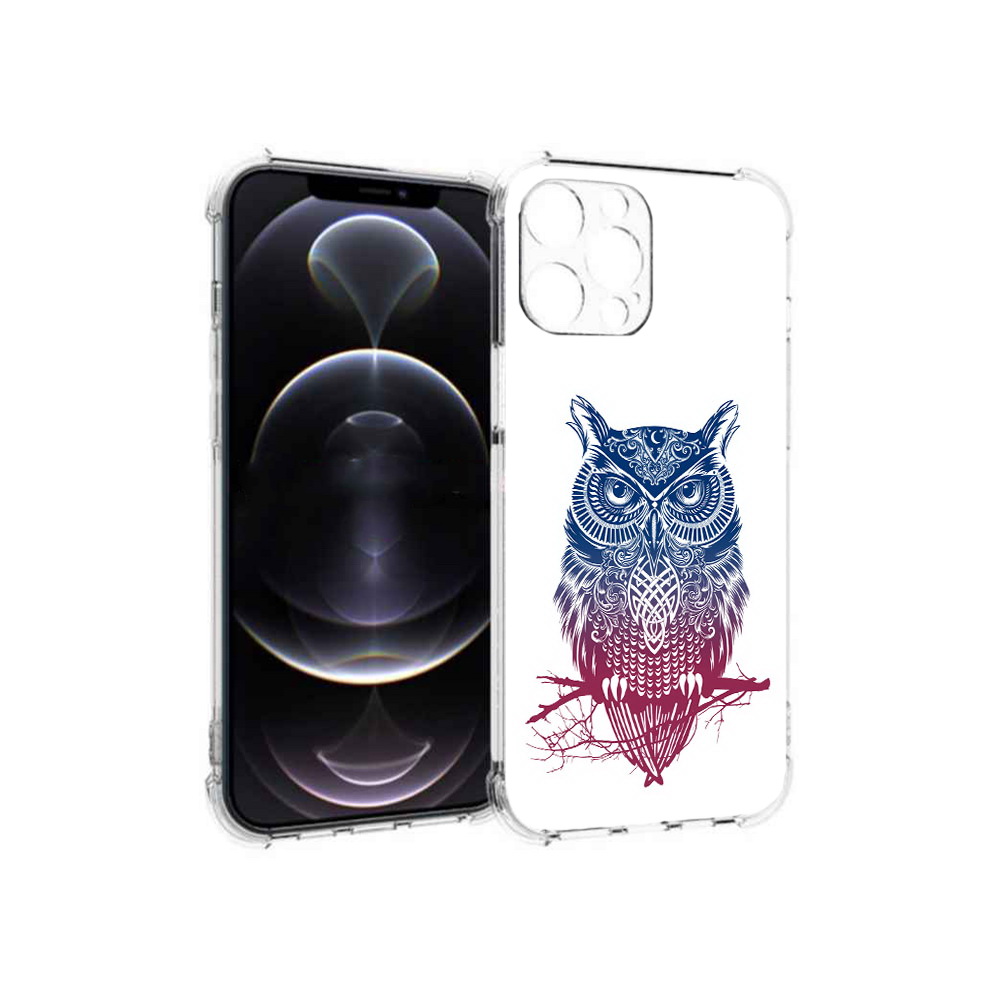 

Чехол MyPads Tocco для Apple iPhone 12 Pro Max хиппи сова (PT157374.616.664), Прозрачный, Tocco
