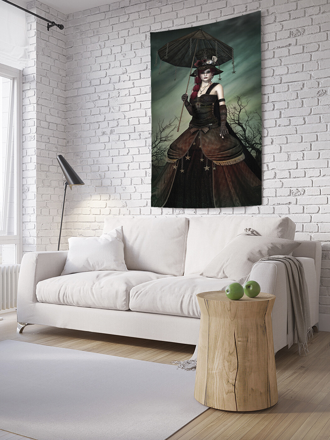 

Вертикальное фотопанно JoyArty Темная леди, из ткани, 100х150 см