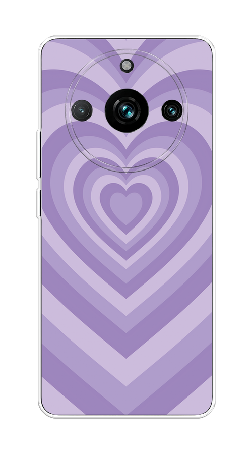 

Чехол на Realme 11 Pro Plus "Violet heart latte", Фиолетовый, 2514350-1