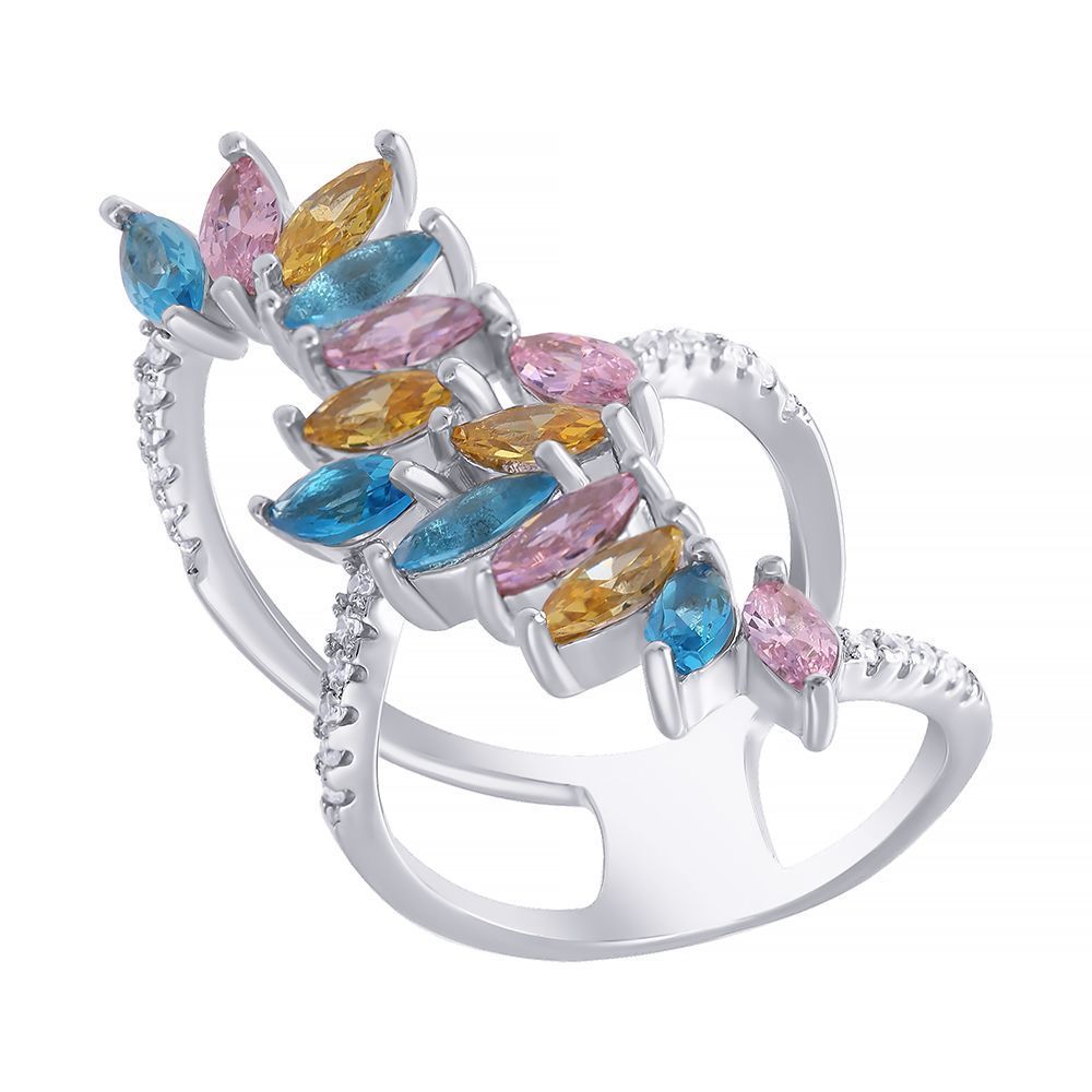 

Кольцо из серебра р. , JV R26998-W1_KO_001_WG, фианит, R26998-W1_KO_001_WG