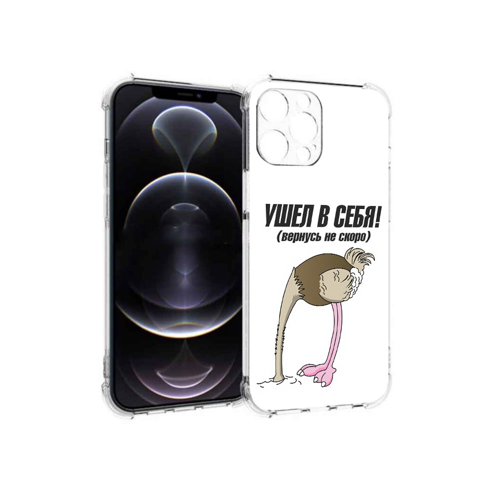 

Чехол MyPads Tocco для Apple iPhone 12 Pro Max ушел в себя (PT157374.616.655), Прозрачный, Tocco