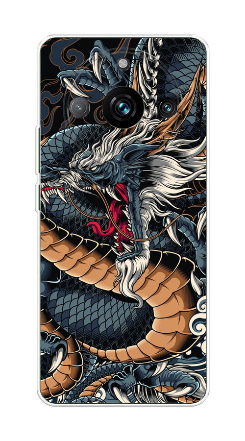 

Чехол на Realme 11 Pro "Japanese Dragon", Коричневый;черный;синий, 2514250-1