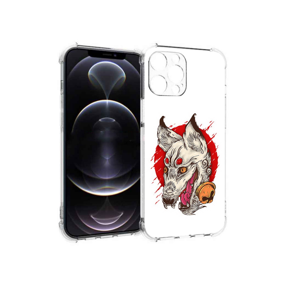

Чехол MyPads Tocco для Apple iPhone 12 Pro Max страшная собака (PT157374.616.627), Прозрачный, Tocco