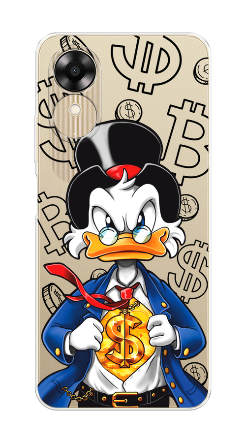 

Чехол на Oppo A17K "Scrooge Goldman", Черный;белый;синий, 2512850-1