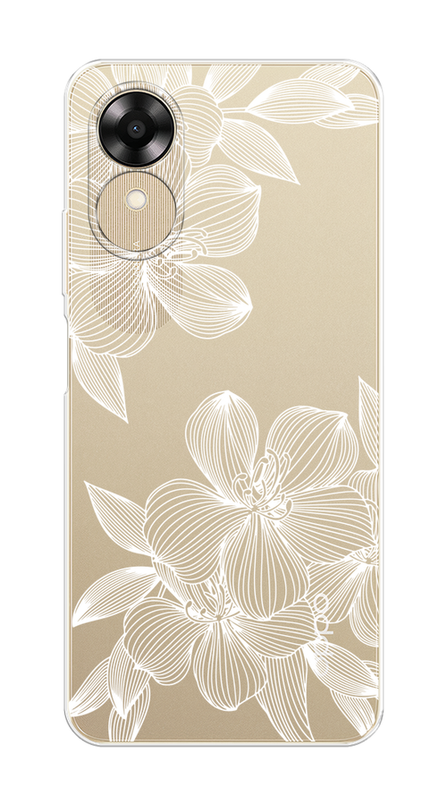 

Чехол на Oppo A17K "Крокус", Белый;прозрачный, 2512850-1