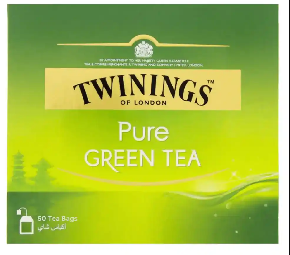 Зеленый чай Twinings Pure Green Tea, 50 пакетиков