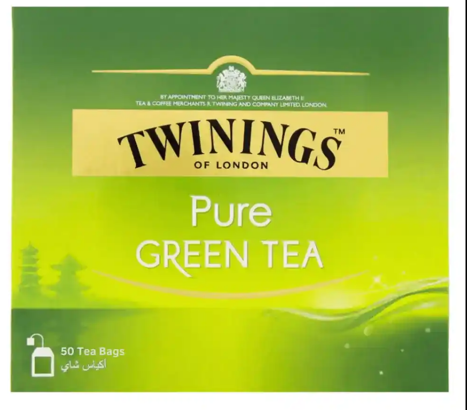 Зеленый чай Twinings Pure Green Tea 50 пакетиков 1287₽