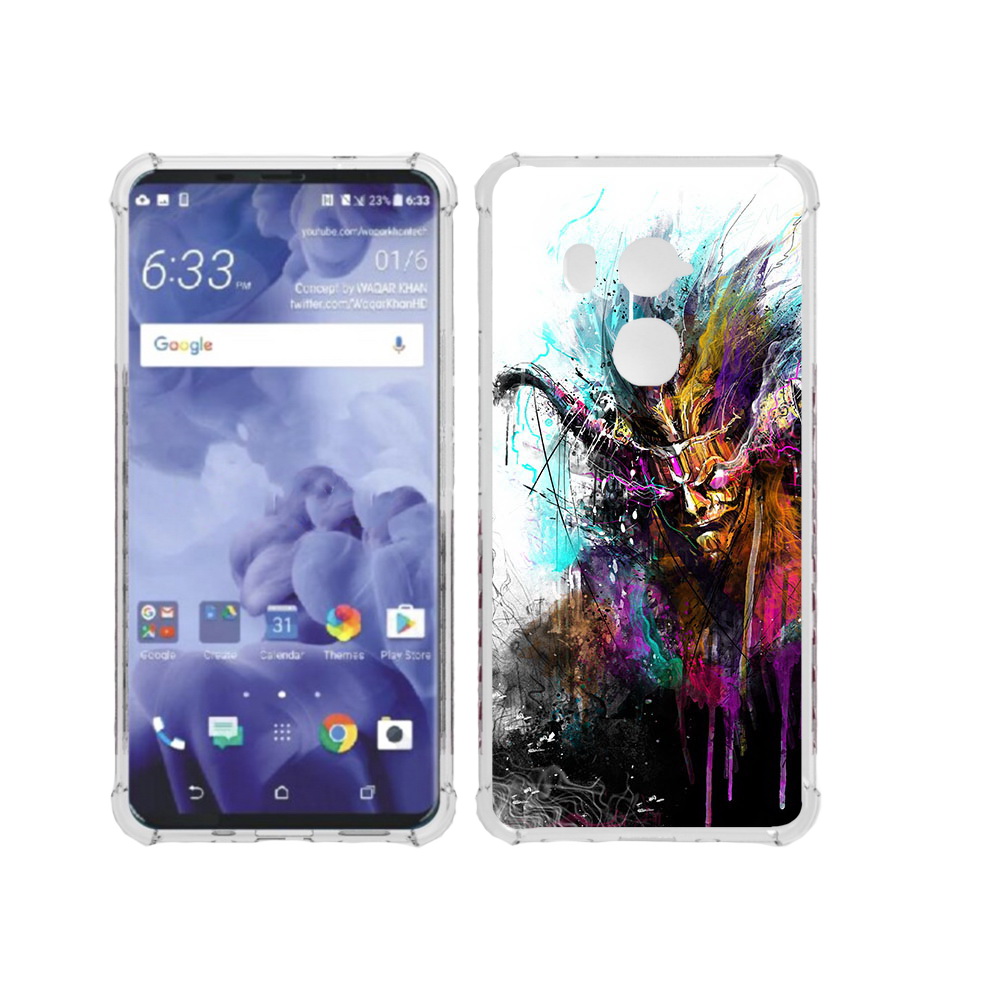

Чехол MyPads Tocco для HTC U11 Plus яркий дьявол, Прозрачный, Tocco