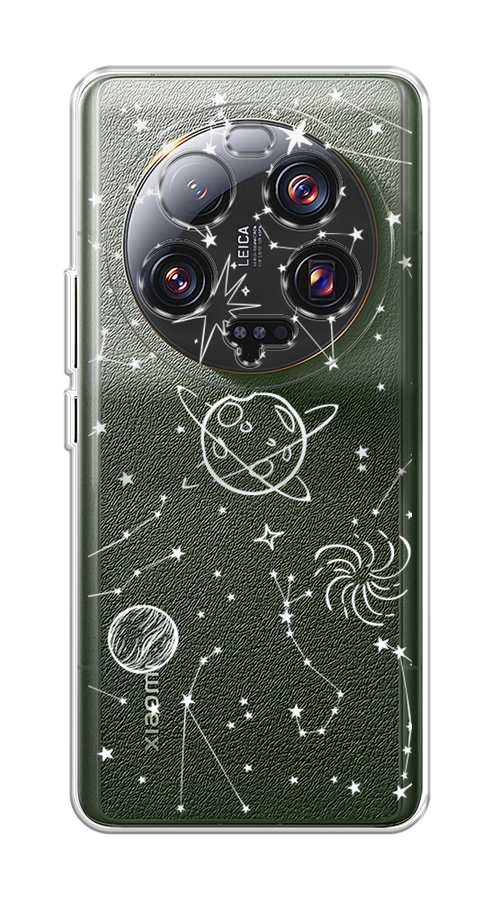 

Чехол на Xiaomi 13 ultra "Планеты в космосе", Белый, 318650-2