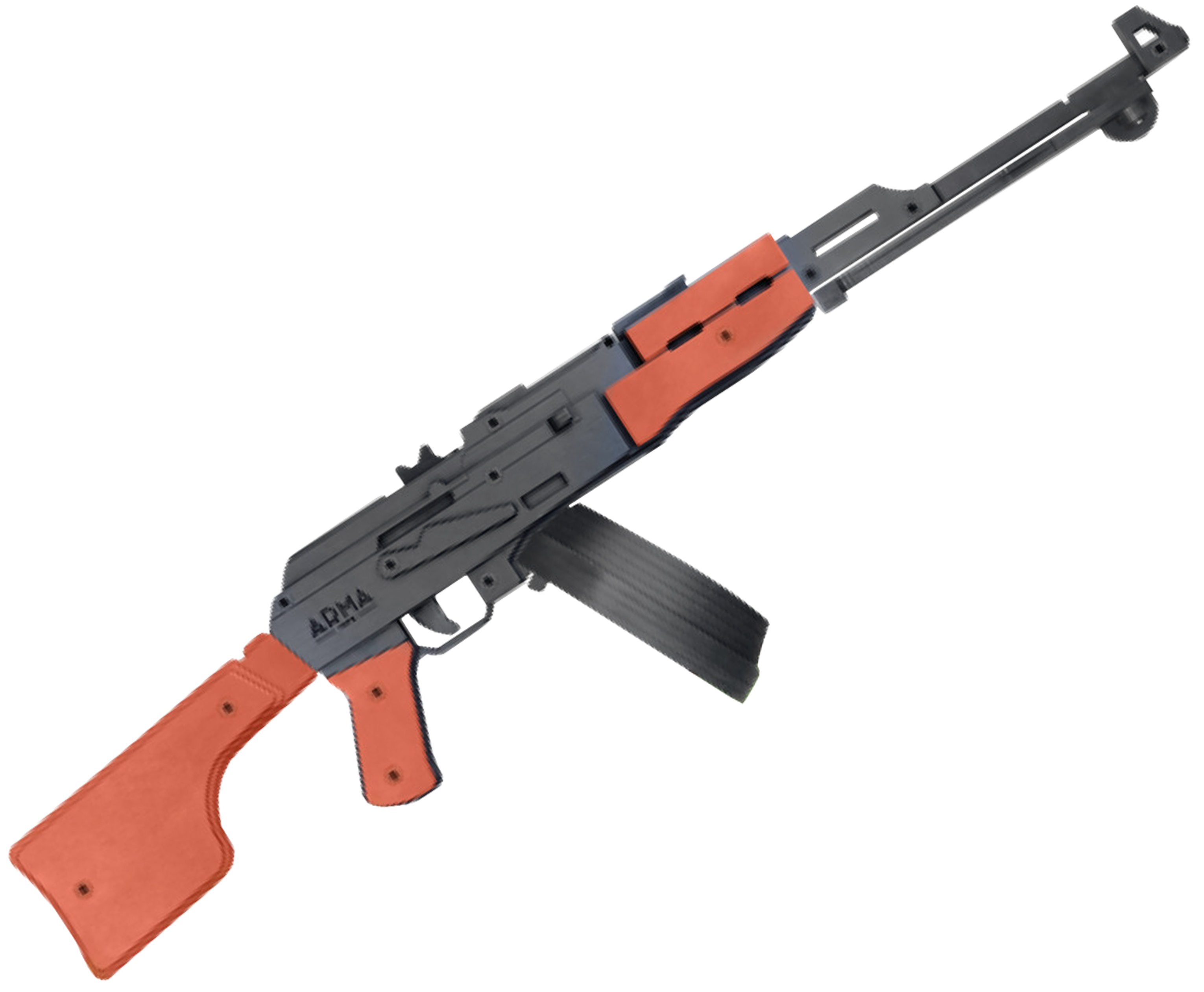 

Резинкострел игрушечный Arma toys пулемет РПК макет, Калашников, AT037, Черный, РПК