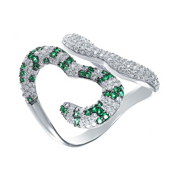 

Кольцо из серебра р. 16 JV R23699_KO_001_WG, фианит, R23699_KO_001_WG