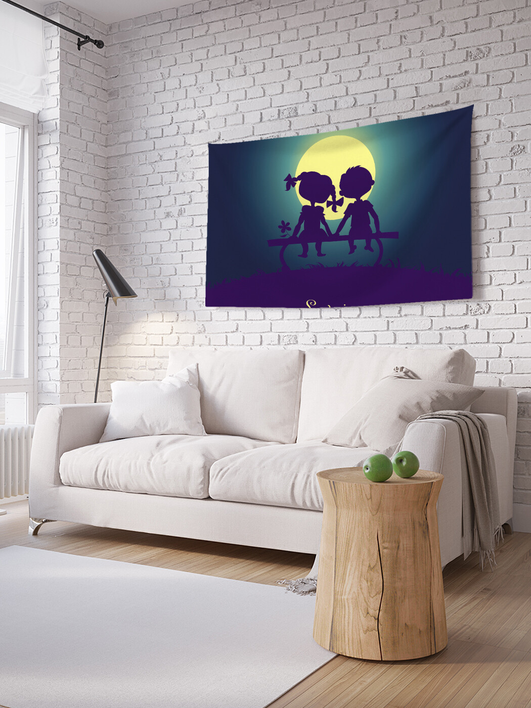 

Горизонтальное фотопанно JoyArty Love is..., из ткани, 150х200 см