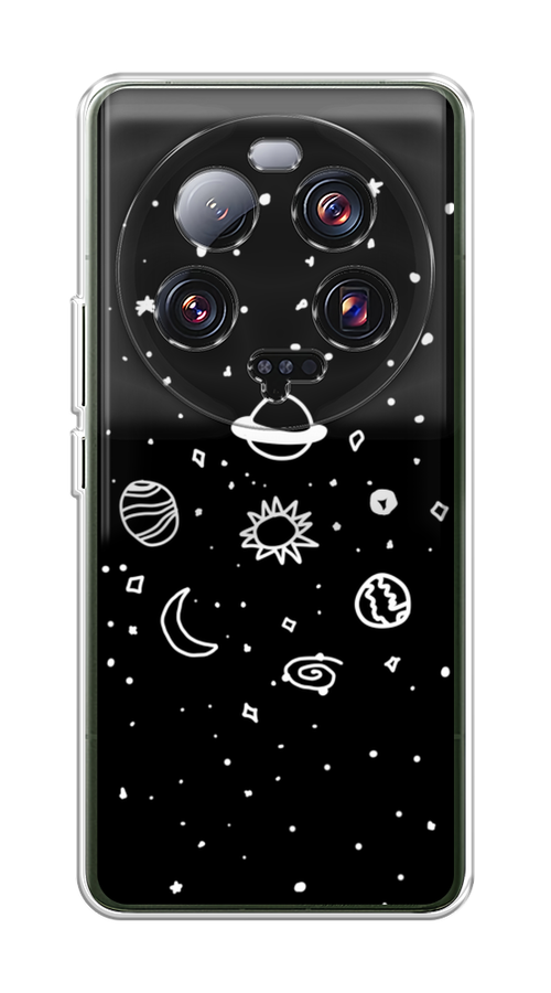 

Чехол на Xiaomi 13 ultra "Дудл солнечной системы", Бежевый;серый, 318650-2