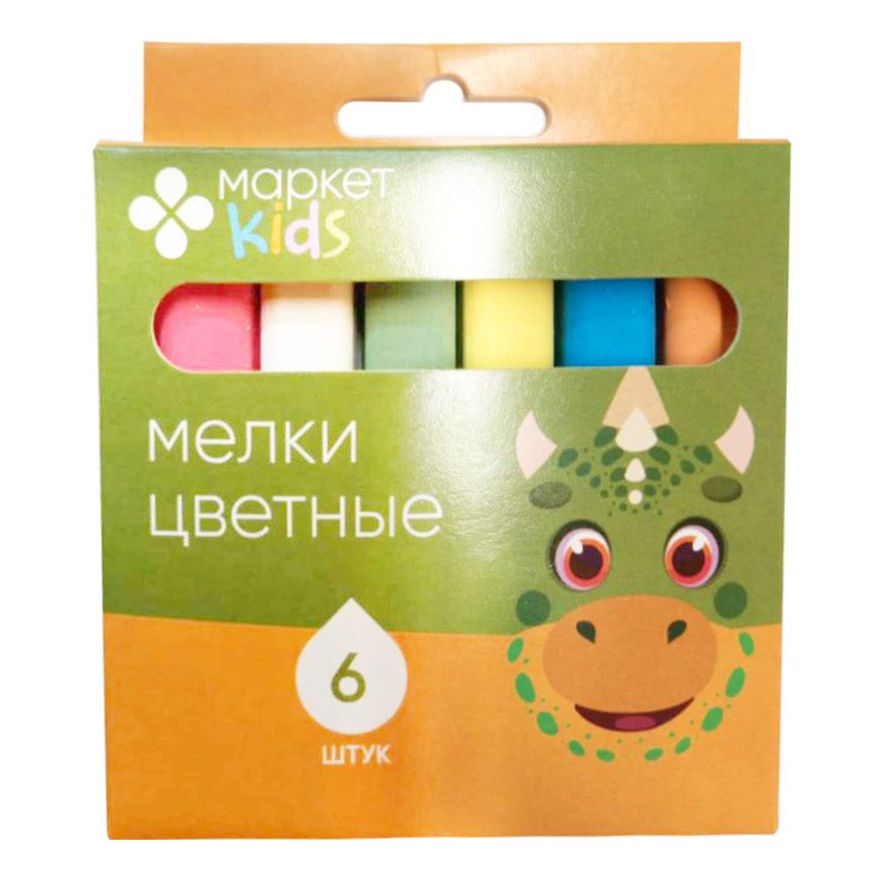 

Мелки Маркет kids цветные 6 шт