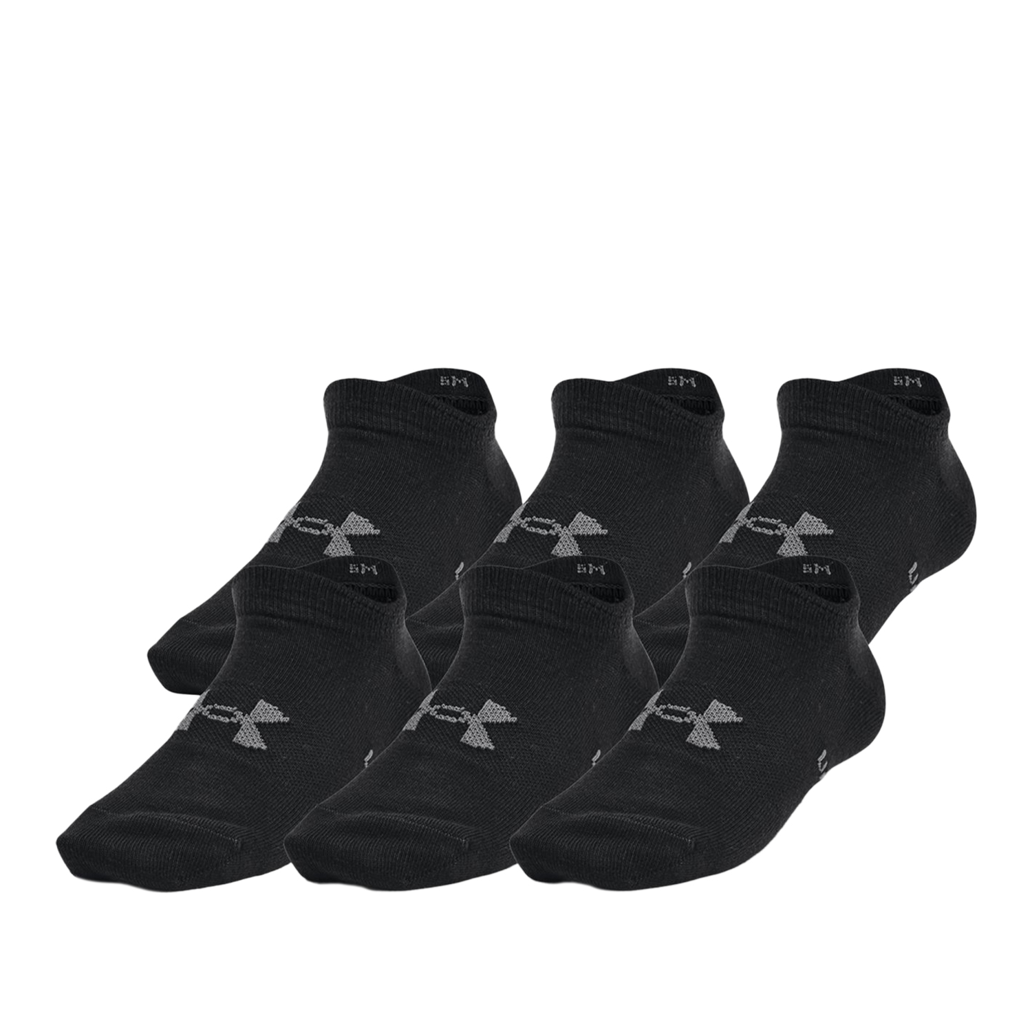 Носки Under Armour 2023 Yth Essential No Show 6Pk Black