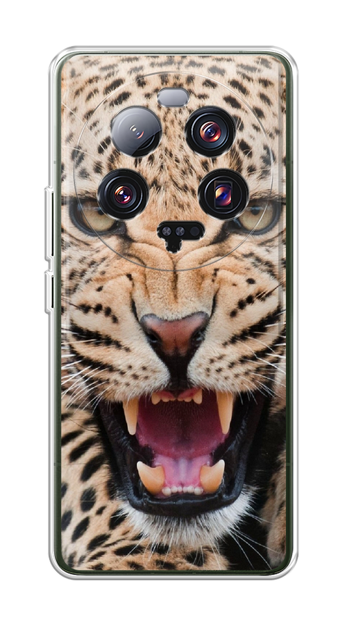 

Чехол на Xiaomi 13 ultra "Леопард 3d", Бежевый;черный, 318650-6