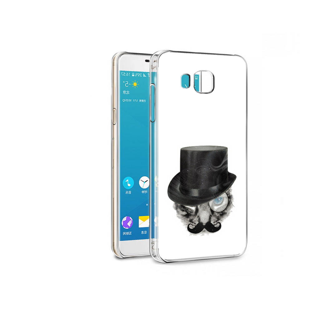 

Чехол MyPads Tocco для Samsung Galaxy C7 Pro интелегентный кот (PT74619.550.378), Прозрачный, Tocco