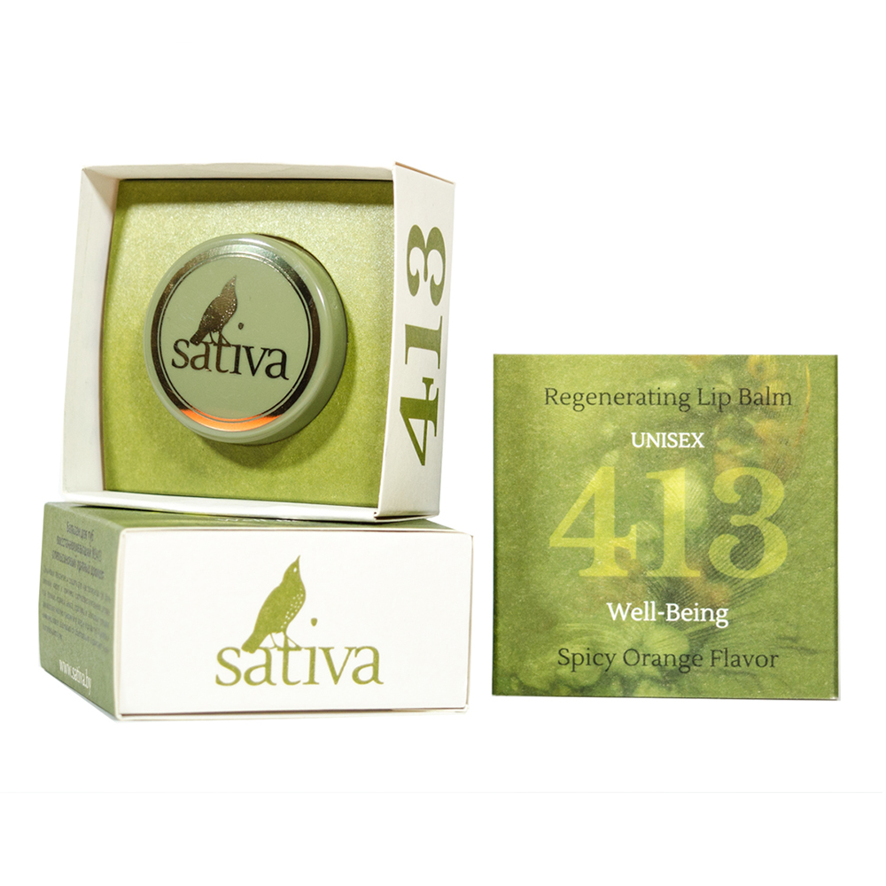 Бальзам для губ Восстанавливающий №413 Sativa 8 г