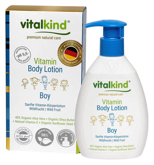 фото Vitalkind витаминное молочко для тела для мальчишек, 200 мл