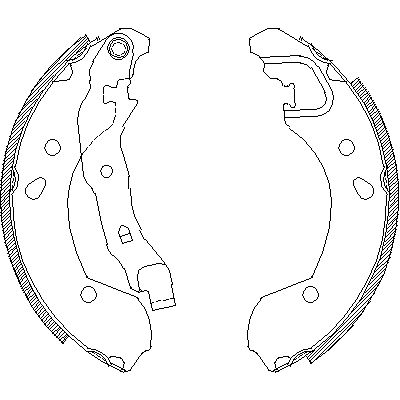 

Колодки барабанные Nissan Micra K12 1.2-1.5DCi 03> 4168.00 =693SBS