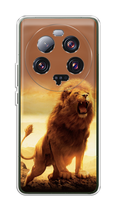

Чехол на Xiaomi 13 ultra "Львиный рык", Коричневый;желтый;оранжевый, 318650-1