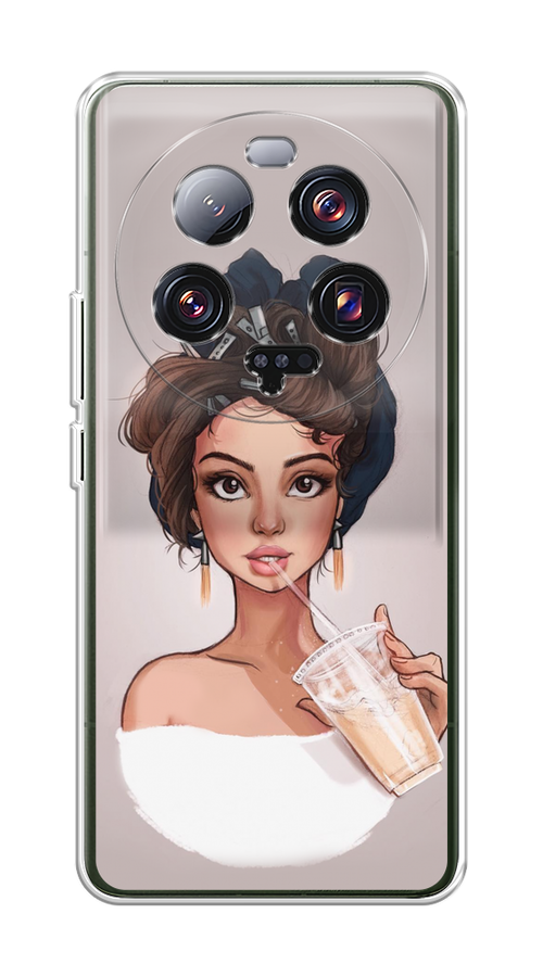 

Чехол на Xiaomi 13 ultra "Девушка с фраппе", Серый, 318650-6